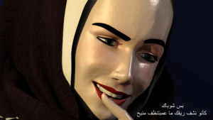 3D动漫画-阿拉伯女王家奴的悲惨生活！每天给女王舔脏鞋闻原味脚--O-200912